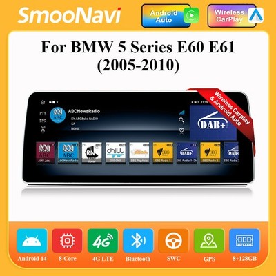 12.3'' 8-Kern Android Autoradio GPS Carplay 8+128GB für BMW 5 Series E60 E61 E64