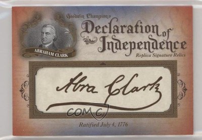 2016 Upper Deck Goodwin Champions 23/76 Abraham Clark #DOI-44 0w6