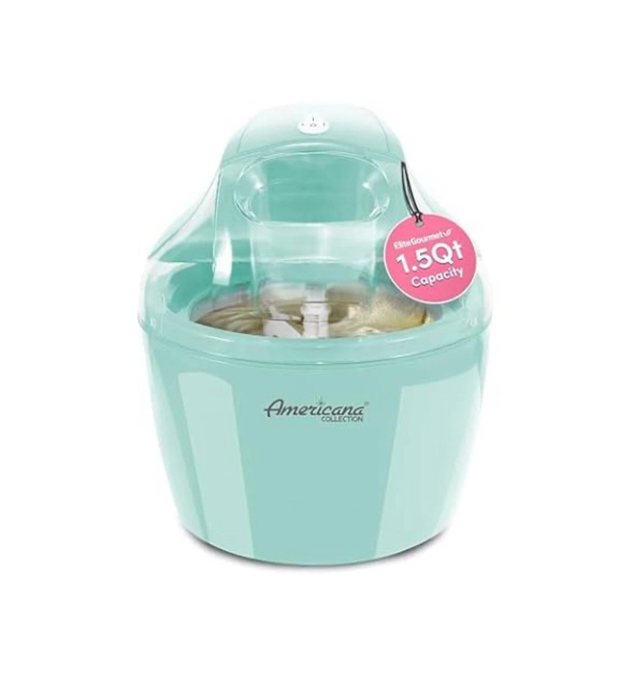 Americana EIM-1400M 1.5 Qt Freezer Bowl Automatic Easy Homemade Electric Ice ...