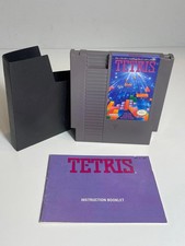 Tetris Nintendo NES Authentic Game w Manual & Dust Cover Excellent Clean Tested