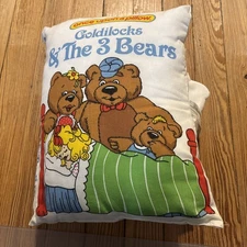 Once Upon A Pillow Goldilocks & The Three Bears Story Book Plush Book