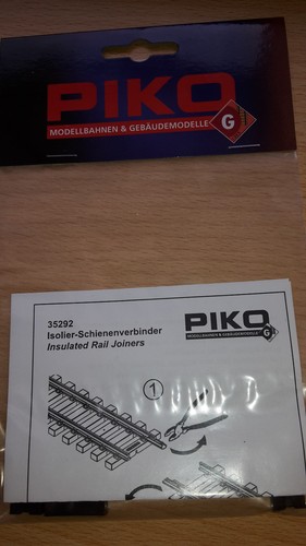 Piko 35292 G Złącze szyny izolacyjnej, 6 sztuk, kolejka ogrodowa NOWA/ORYGINALNE OPAKOWANIE - Zdjęcie 3 z 3