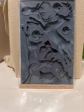 NEW Retired iron orchid design IOD JINGLE silicone Mould Mold reindeer bells