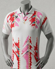 Maglia calcio vintage anni 90 UHLSPORT Germania XL rosa rossa grafica...