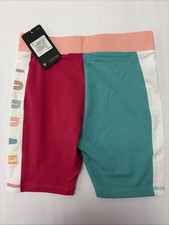 Air Jordan Jumpman Biker Shorts Girls Youth Large 12-13 Yrs Pink Teal White NEW