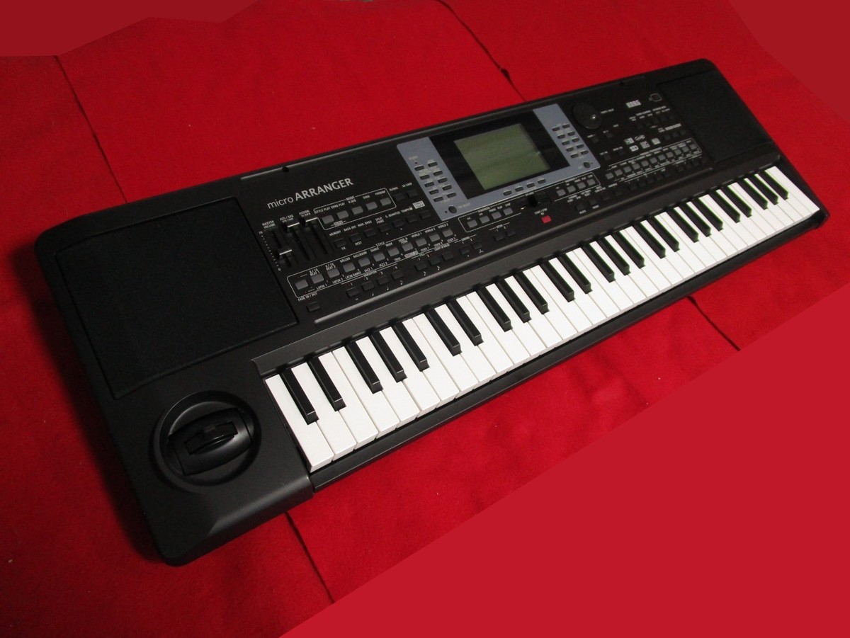 KORG micro ARRANGER Synthesizer arrangement keyboard Tested w/ bag