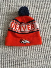 Denver Broncos NFL Beanie Winter Hat Youth L/XL, Fits Adult Team Apparel 119