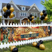 America 250Th Anniversary USA Banner - 4Th of July Decorations Yard Sign, 1776-2