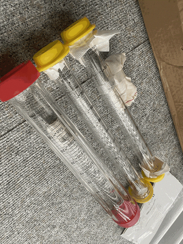 lot of 3ea --- Wallace and Tiernan - Evoqua glass Rotameter tubes - new units! - Picture 11 of 12