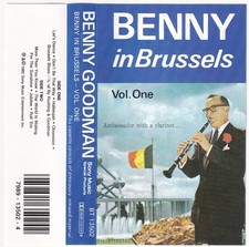 Benny Goodman In Brussels Vol 1 Cassette 1958 Reissue 1982 BT 13502 7989135024