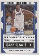 2020-21 Panini Contenders Draft Picks Prospect Ticket Zion Williamson #13 0je1