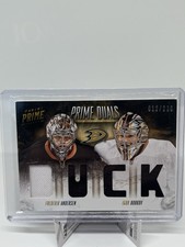 2013-14 PRIME DUALS PATCH FREDERIK ANDERSEN IGOR BOBKOV 4 PATCH /100 Ducks