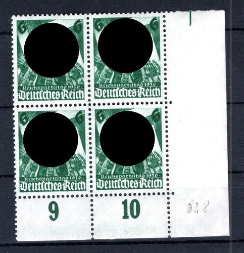 DR-3.Reich 632ER Angolo Sinistro VB MNH Mint