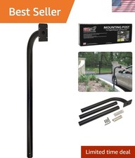 FM100 Powder Coated Black Keypad Mounting Post, 22, Black