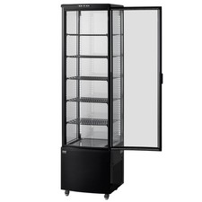 Commercial Refrigerated Display Case: 9.8 Cu.Ft., 5 Adjustable Shelves, LED