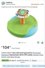 LeapFrog Letter-Go-Round-Interactive Spinning Toy, Lights, Music & Alphabet Fun!