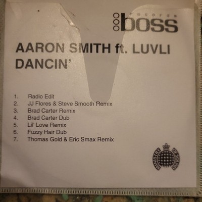 Aaron Smith Ft Luvli-Dancin' 7-track DJ promo CD single 2005 Boss Records