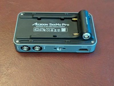 Accsoon SeeMo Pro SDI/HDMI to iOS Video Capture Adapter Converter, 1080p 60fp...