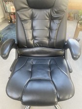 Cherry Tree Black Swivel Reclining Office Chair