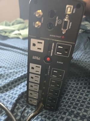 CyberPower Intelligent LCD UPS 1500 VA MODEL:BRG1500AVRLCD Battery Backup Power