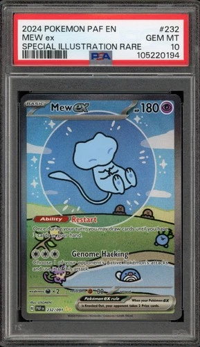 Pokemon Mew ex Paldean Fates Special Illustration Rare #232 PSA 10 Gem Mint