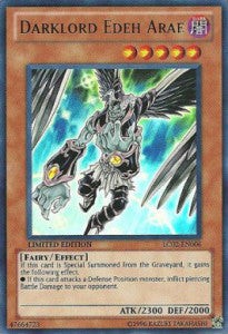 YuGiOh Darklord Edeh Arae LC02-EN006 Ultra Rare Englisch GD unl.