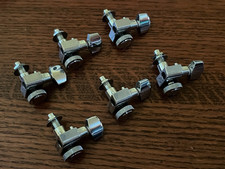 1990s Fender American Deluxe chrome guitar locking tuners Stratocaster