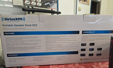 sirius xm satellite radio portable boombox sxsd2 portable speaker dock