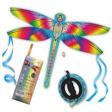 -Quadwing Bionic Flying Insect Kite-Butterfly 1 Glowing Rainbow Dragonfly