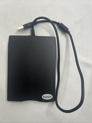 USB External Floppy Disk Reader Drive, 3.5'' Portable 1.44 MB FDD Black 