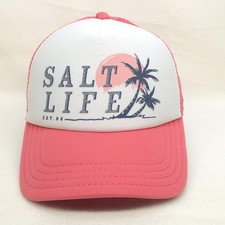 Salt Life Hat Cap Snap Back Womens One Size P...