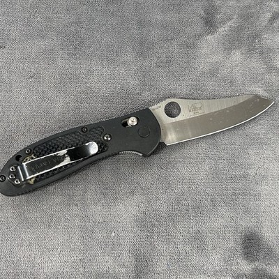 Benchmade 550SBK 154cm Mel Pardue Griptilian Black Serrated Folding Knife