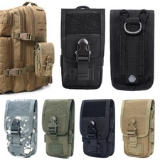 Double Layer Molle Phone Pouch Mobile Phone Case Holder Outdoor Sports Waist Bag