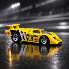 1998 Hot Wheels Sol-Aire CX4 Yellow w /Chrome 5 Spoke #739 Flyin' Aces Series...