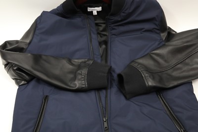 #295  Calibrate Black Trim Fit Bomber Jacket Size L  $299 RETAIL MADE IN INDIA