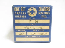 Geometric 9/16" - 12 NC 1" DS Standard Chaser Set for Steel