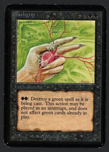 ***Alpha Deathgrip*** MTG Alpha Kid Icarus