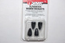 vmc tungsten bass texas rig worm sinker weights 3/16oz black tw316bk tokyo rig