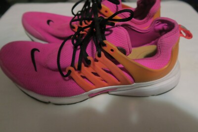 Nike WMNS Air Presto Laser Fuchsia Sneakers Pink Orange Size 11 878068-607 Shoes