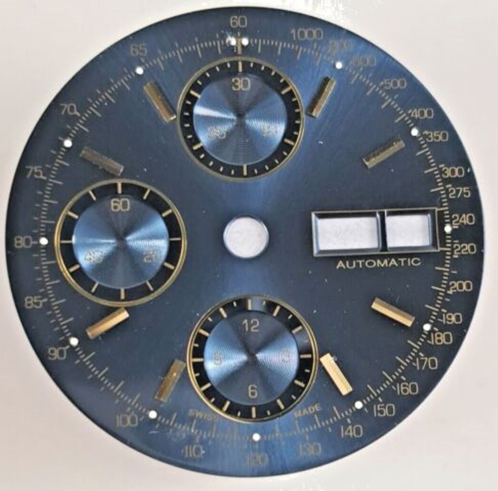 Cadran De Montre 31mm Pour Mouvement Valjoux 7750, Noir, Chiffres Romains, Compteurs Chrono, Laiton