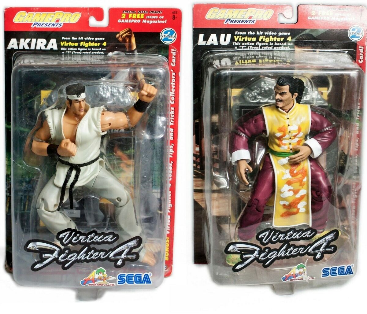 Akira & Lau Action Figures Virtua Fighter 4 Series 2 GamePro Akira & Lau Action Figures Virtua Fighter 4 Series 2 GamePro