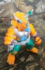 Vtg 1990 TMNT Mirage Studios Triceraton Action Figure Playmate Toys DO