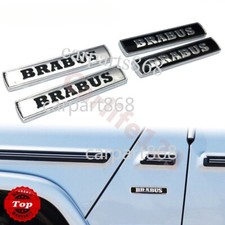 For Mercedes Benz BRABUS Emblem Badge Sticker Car Body Fender Decal GEL 2PCS #06