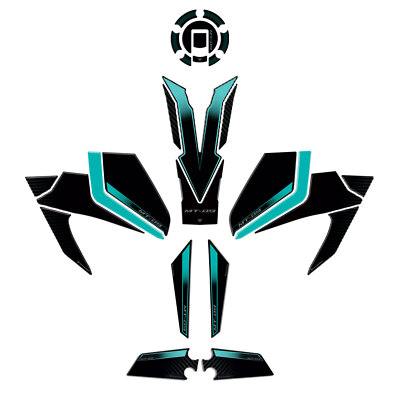 Labelbike - Autocollant 3D Protection Et Décoration Selle Arrière Moto