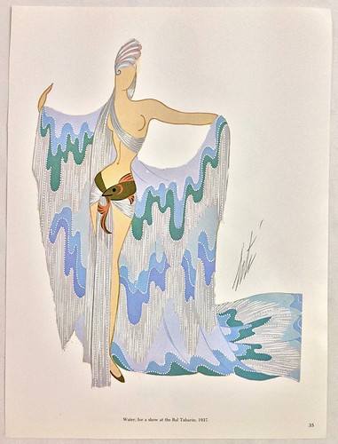 Vintage Erte's Theatrical Costumes in Full Colors Book Print 1979 - Sheet 8 - Picture 3 of 4