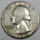 1954 Washington Quarter - Extremely Fine (XF) KM#164 - 90% Silver - 5879