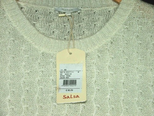 Salsa Jumper Colour Ivory With Silver Flecks Size XS, RRP £65.00 - Picture 2 of 7