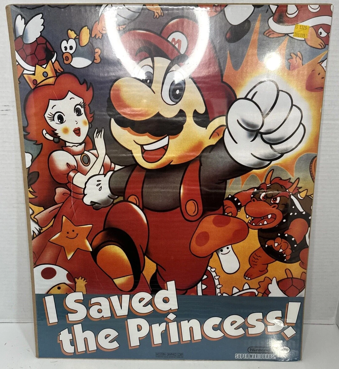 超级马里奥电子游戏纪念品海报| eBay