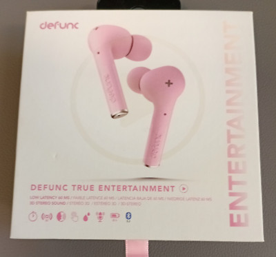  Wireless Earbuds - Defunc T.E - Bluetooth. V. 5.2 - IPX4 Wasserdicht - Pink