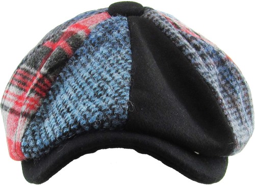 Men's Cabbie Newsboy and Ascot Plaid Ivy Button Hat Cap - Picture 218 of 365